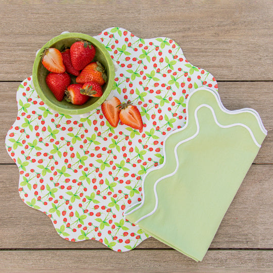 Wipeable Reversible Placemat - Berry Peachy