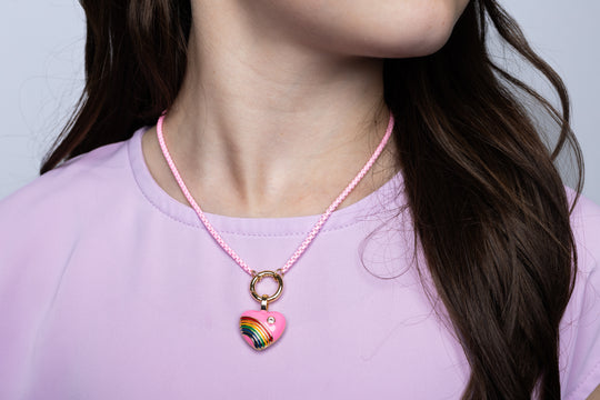 Jessica Rainbow Heart Charm