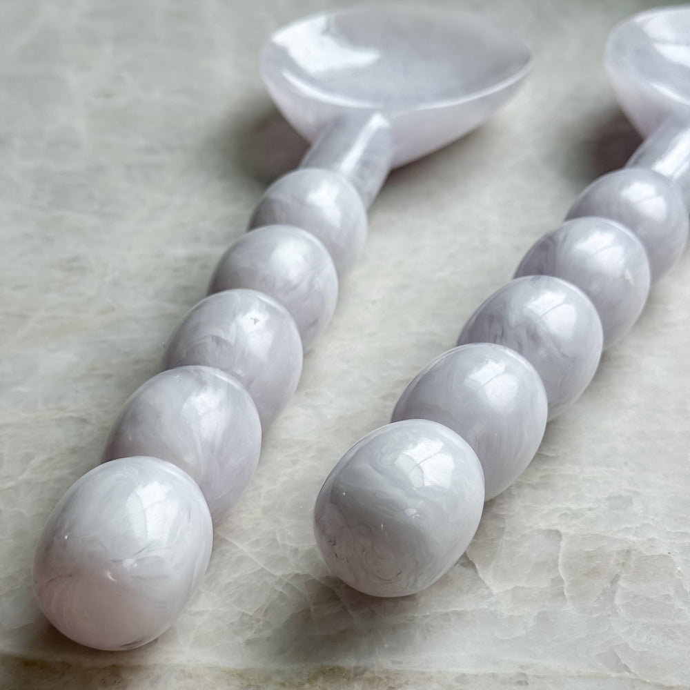 Paris Salad Spoons - Frost