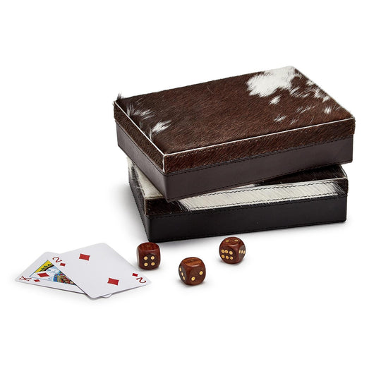 Genuine Cowhide Playing Card Set