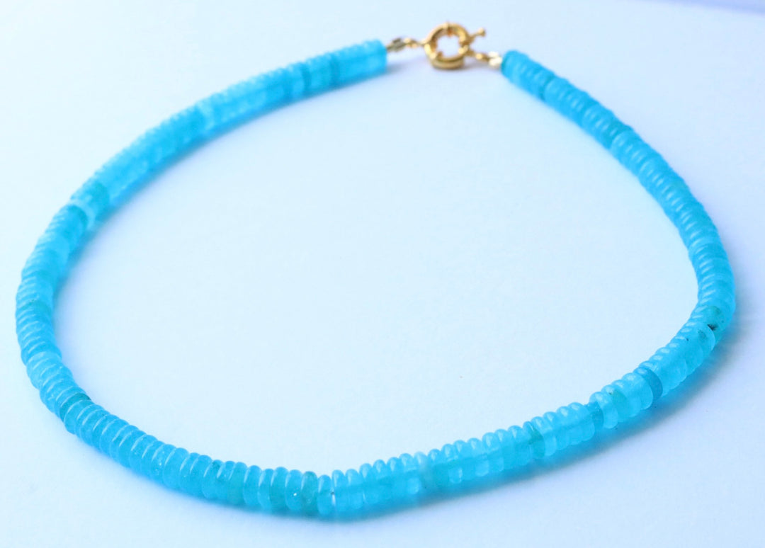 Penelope Beaded Necklace - Blue