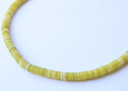 Penelope Beaded Necklace - Lime Green