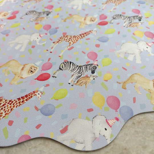 Wipeable Reversible Placemat - Candles & Confetti