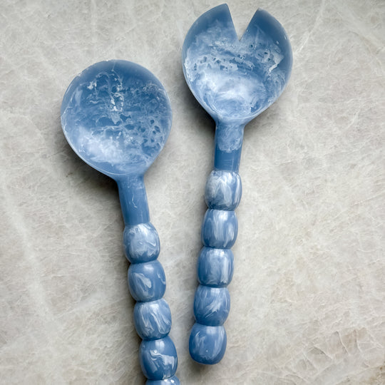 Paris Salad Spoons - Sky