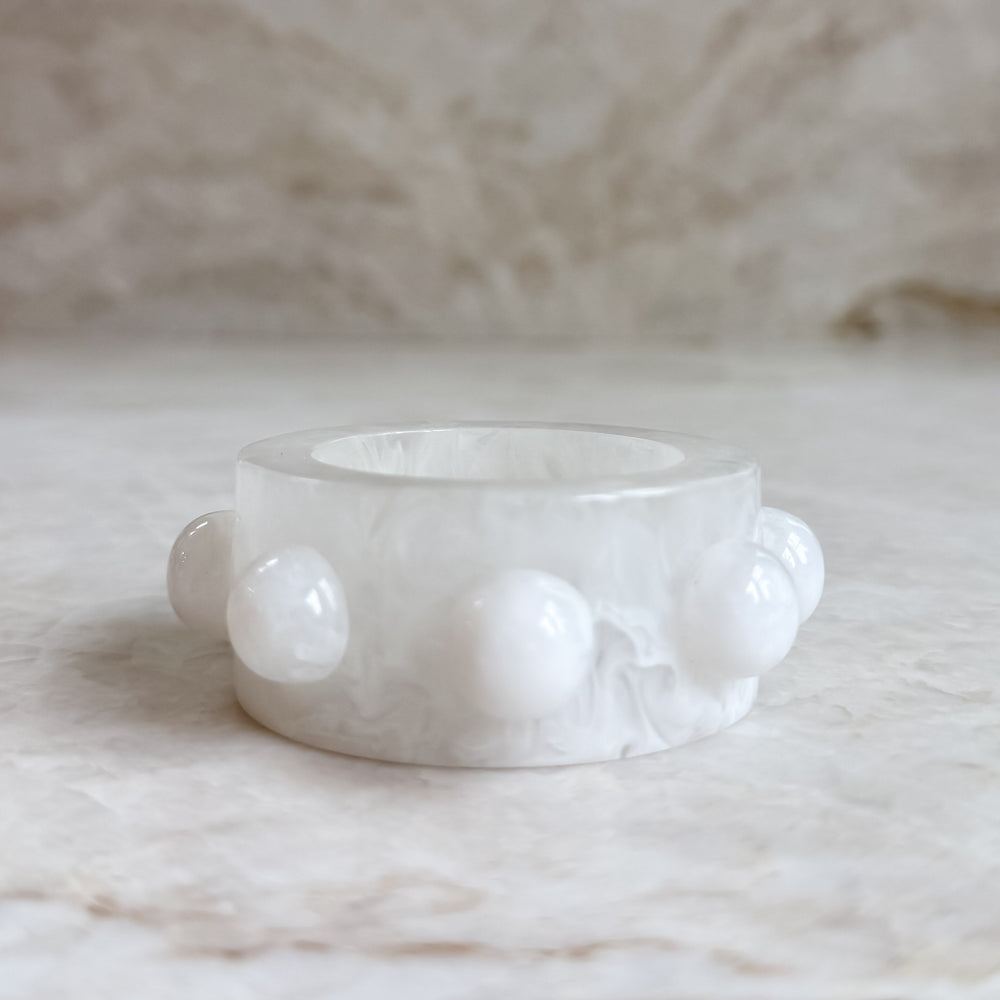 Paris Resin Napkin Rings - Frost (set of 2)