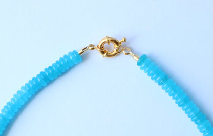 Penelope Beaded Necklace - Blue