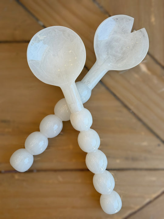 Paris Salad Spoons - White