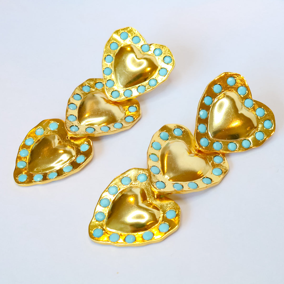 Amelia Heart Statement Earring