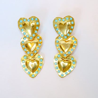 Amelia Heart Statement Earring