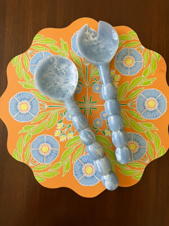 Paris Salad Spoons - Sky