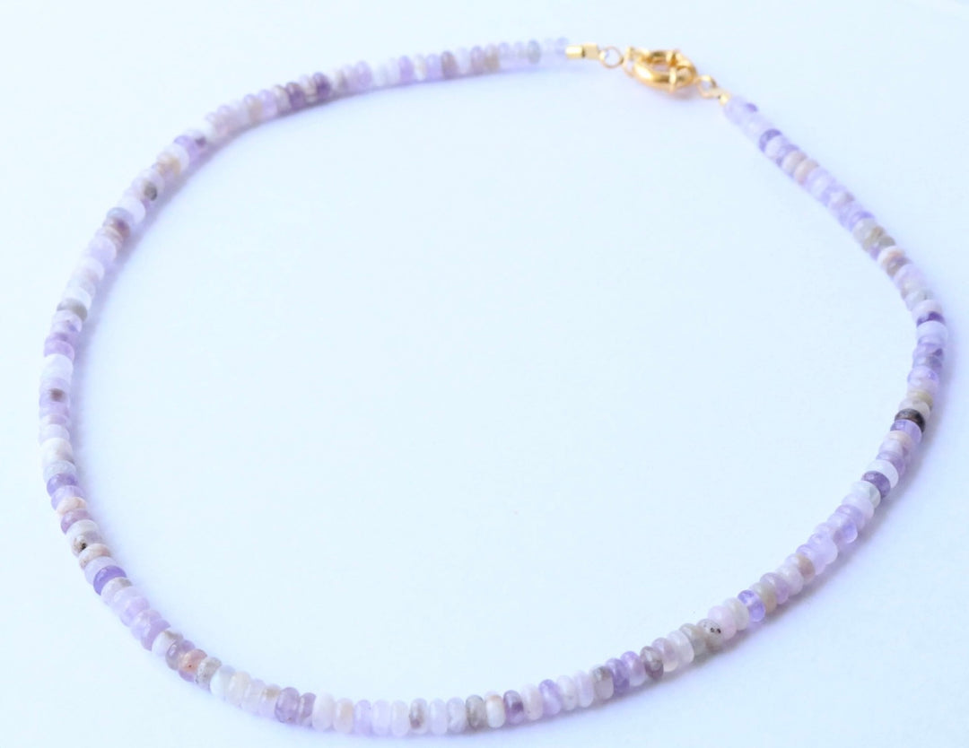 Luna Beaded Necklace - Lavender