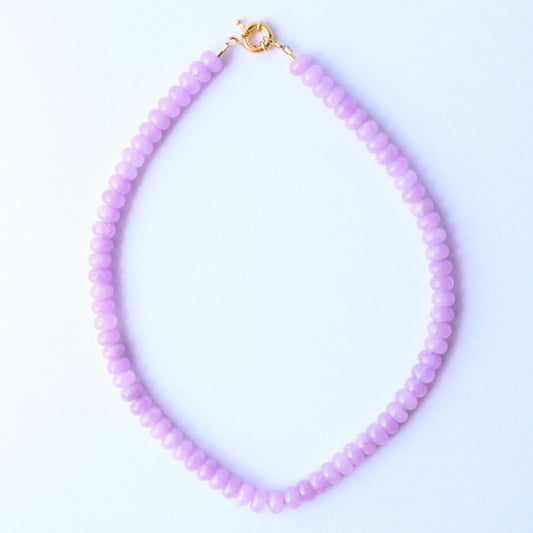 Olivia Beaded Necklace  - Lavender