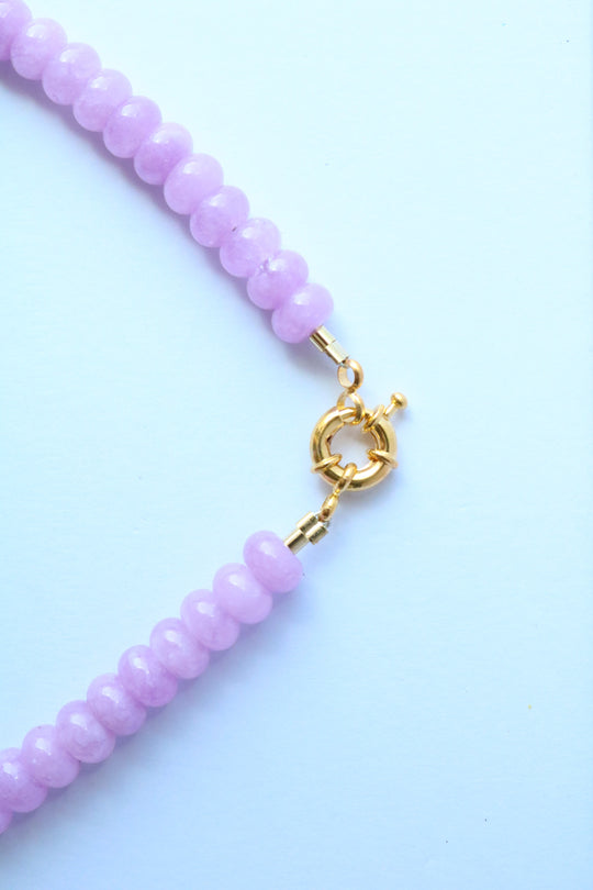 Olivia Beaded Necklace  - Lavender