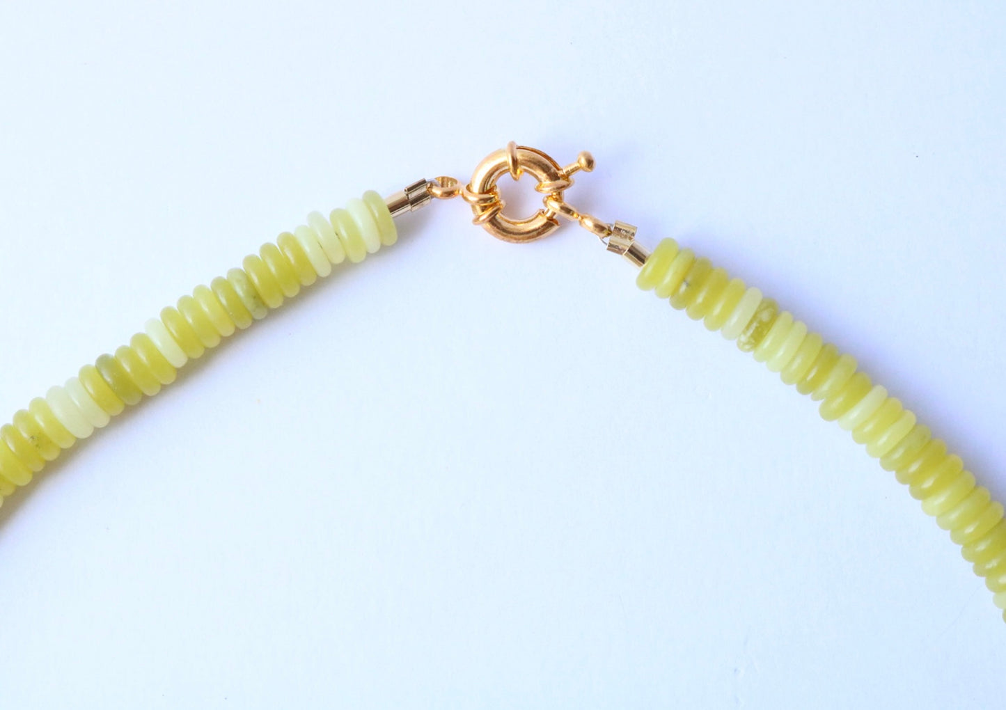 Penelope Beaded Necklace - Lime Green