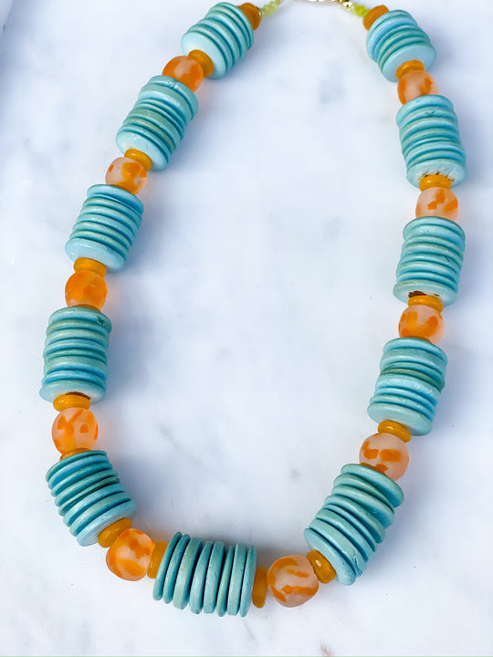 Lily Beaded Necklace
