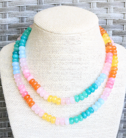 Remi Rainbow Beaded Necklace