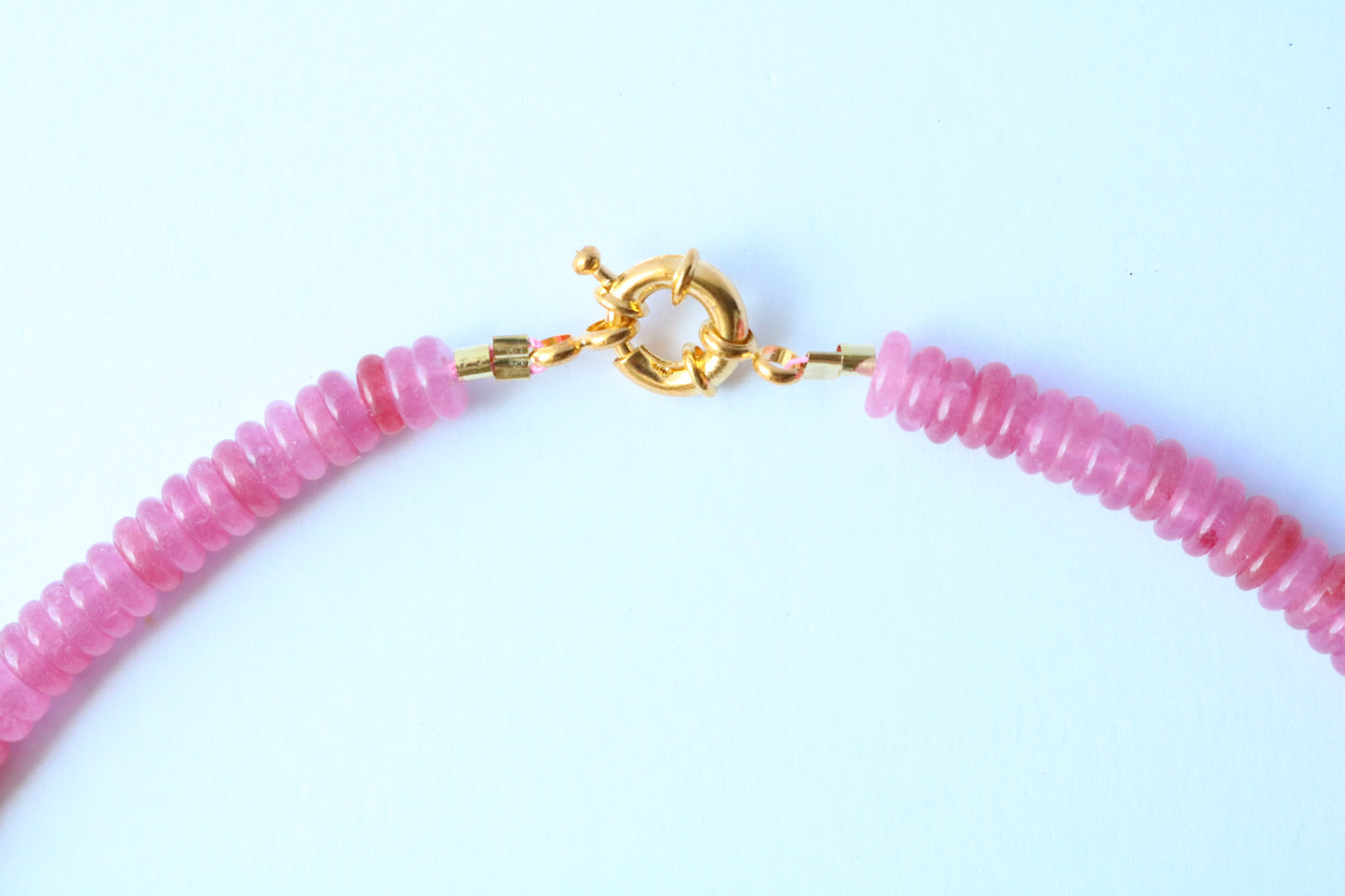 Penelope Beaded Necklace - Hot Pink