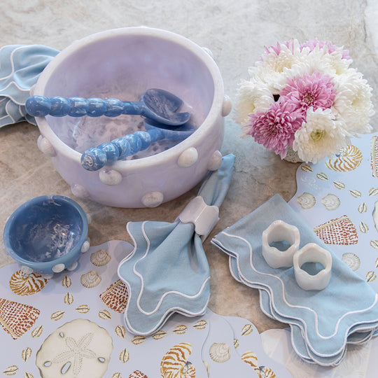 Monterrey Resin Napkin Rings - Frost (set of 2)
