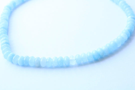 Olivia Beaded Necklace - Baby Blue