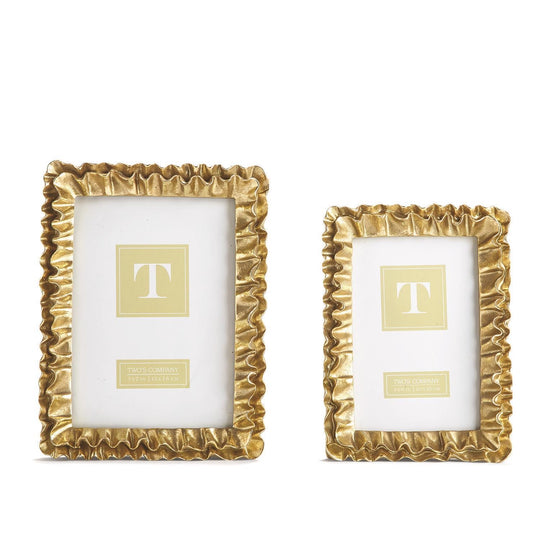 Gold Ruffles Picture Frame