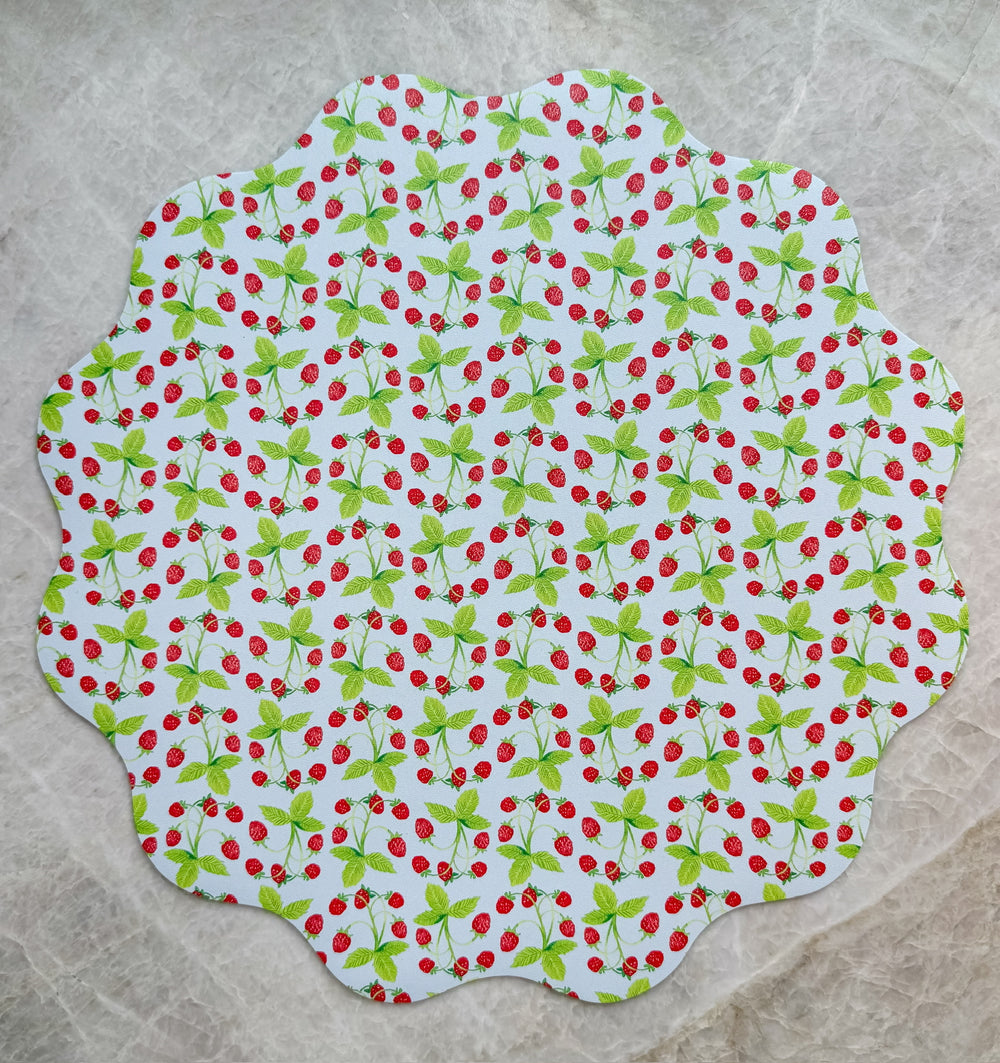 Wipeable Reversible Placemat - Berry Peachy
