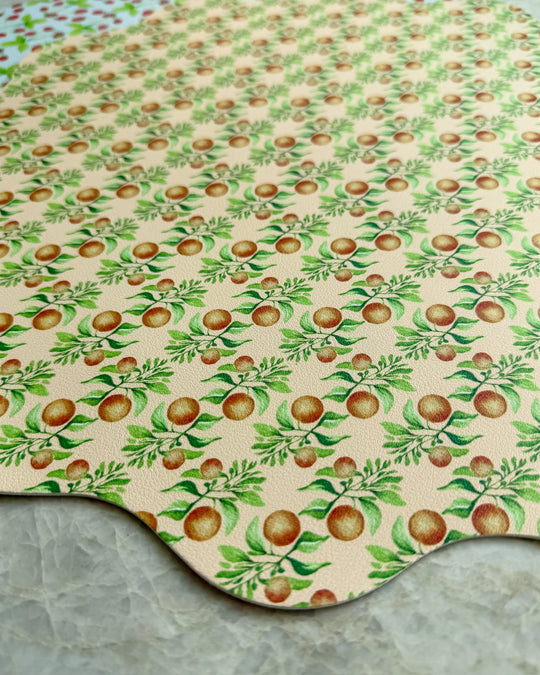 Wipeable Reversible Placemat - Berry Peachy