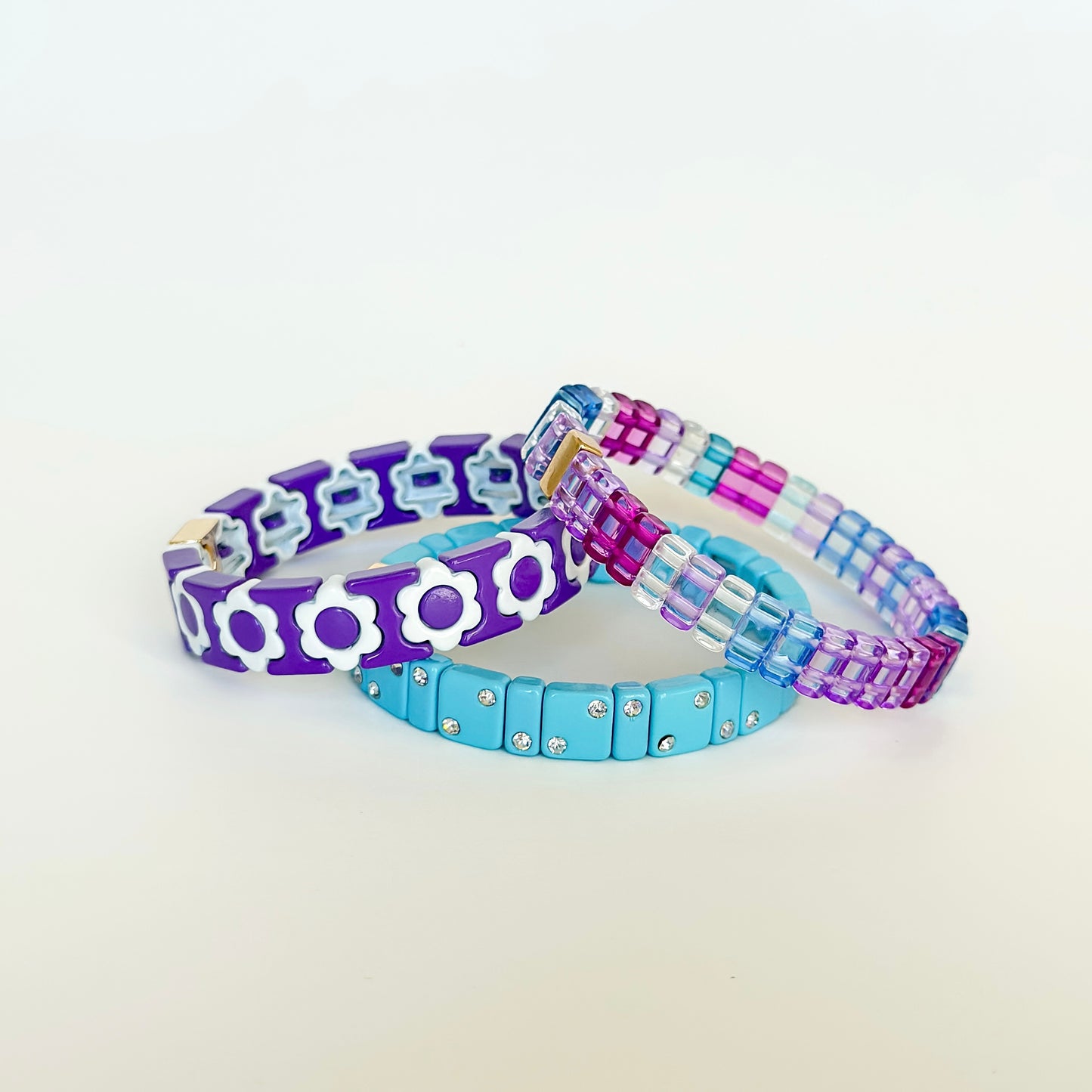 Charlotte Little Ladies Bracelet Stack - Purple Haze