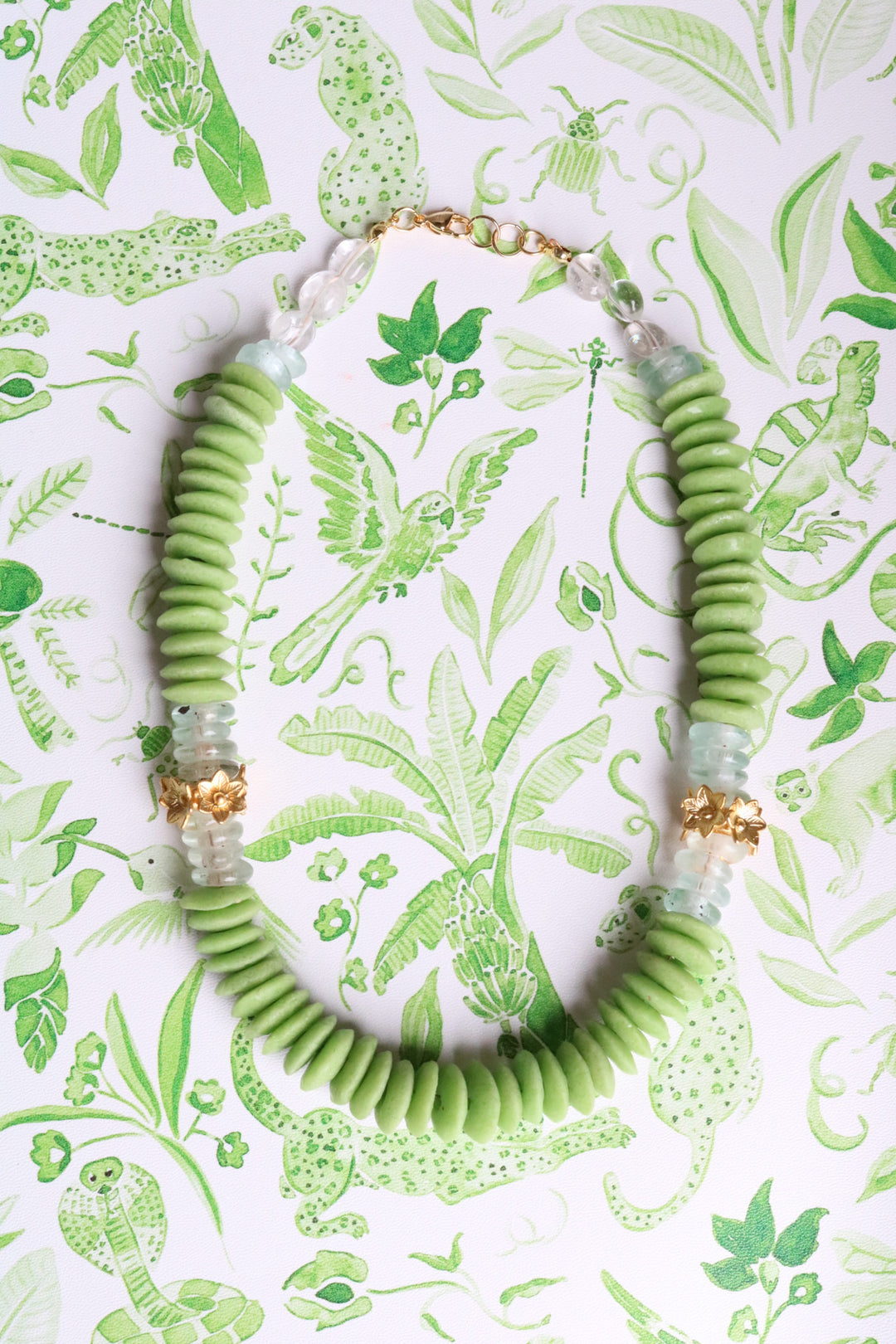 Jamie Beaded Necklace - Green