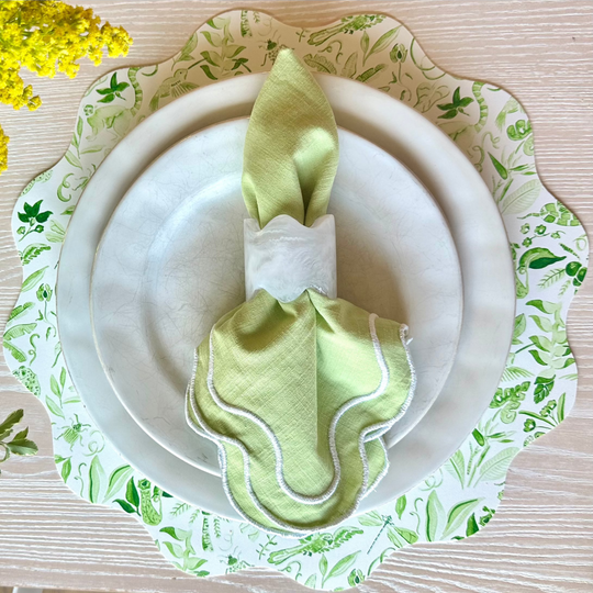 Reversible Napkin - Green Jungle