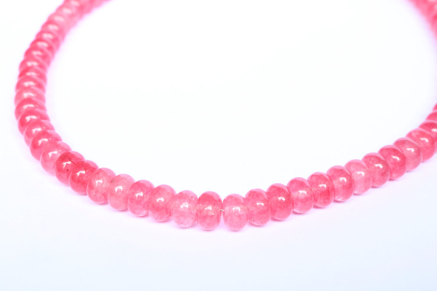 Olivia Beaded Necklace - Watermelon Pink