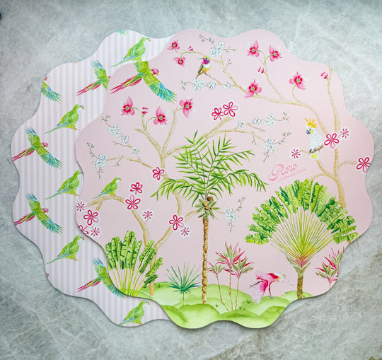 Wipeable Reversible Placemat - Palm Beach Paradise