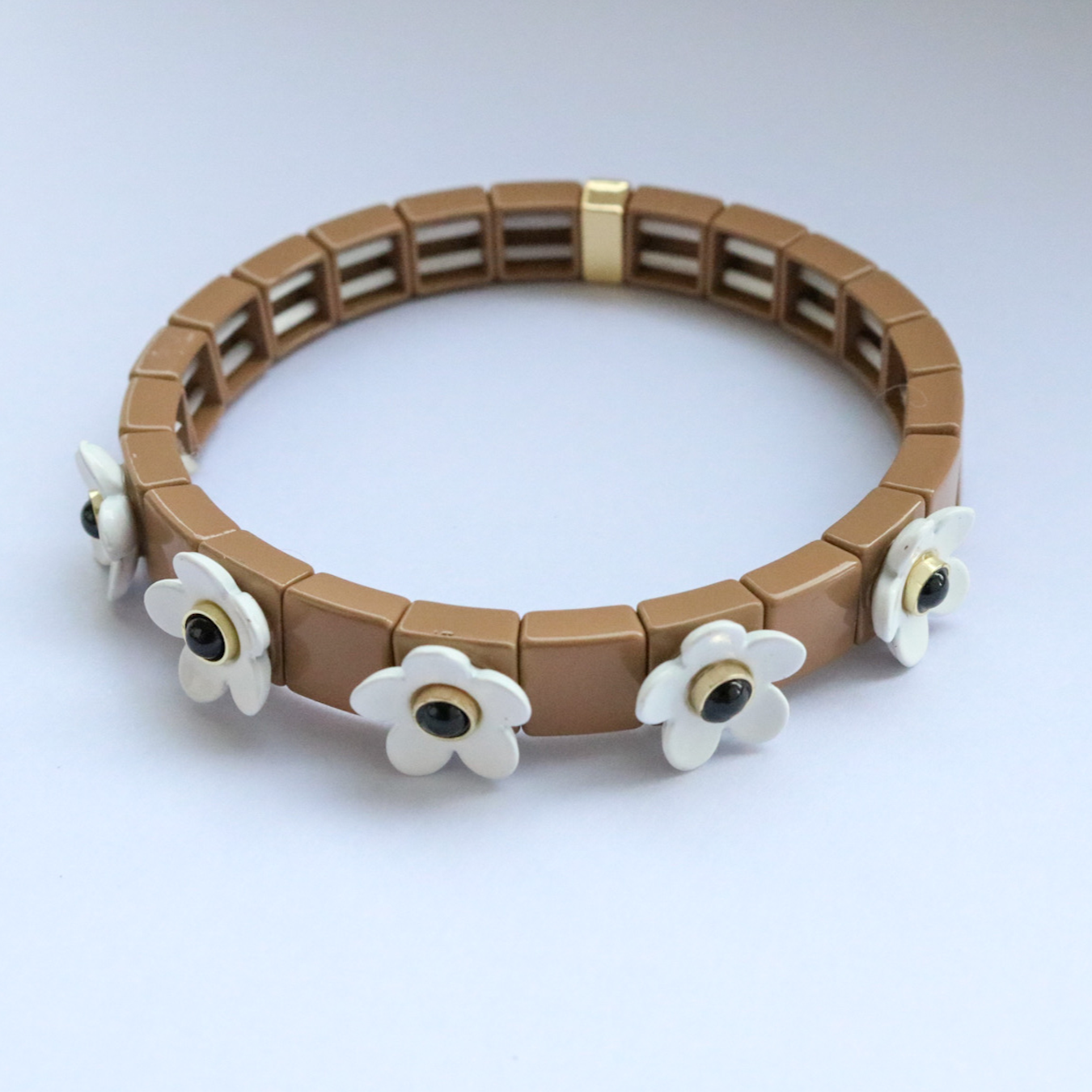 Flower Bracelet- Brown